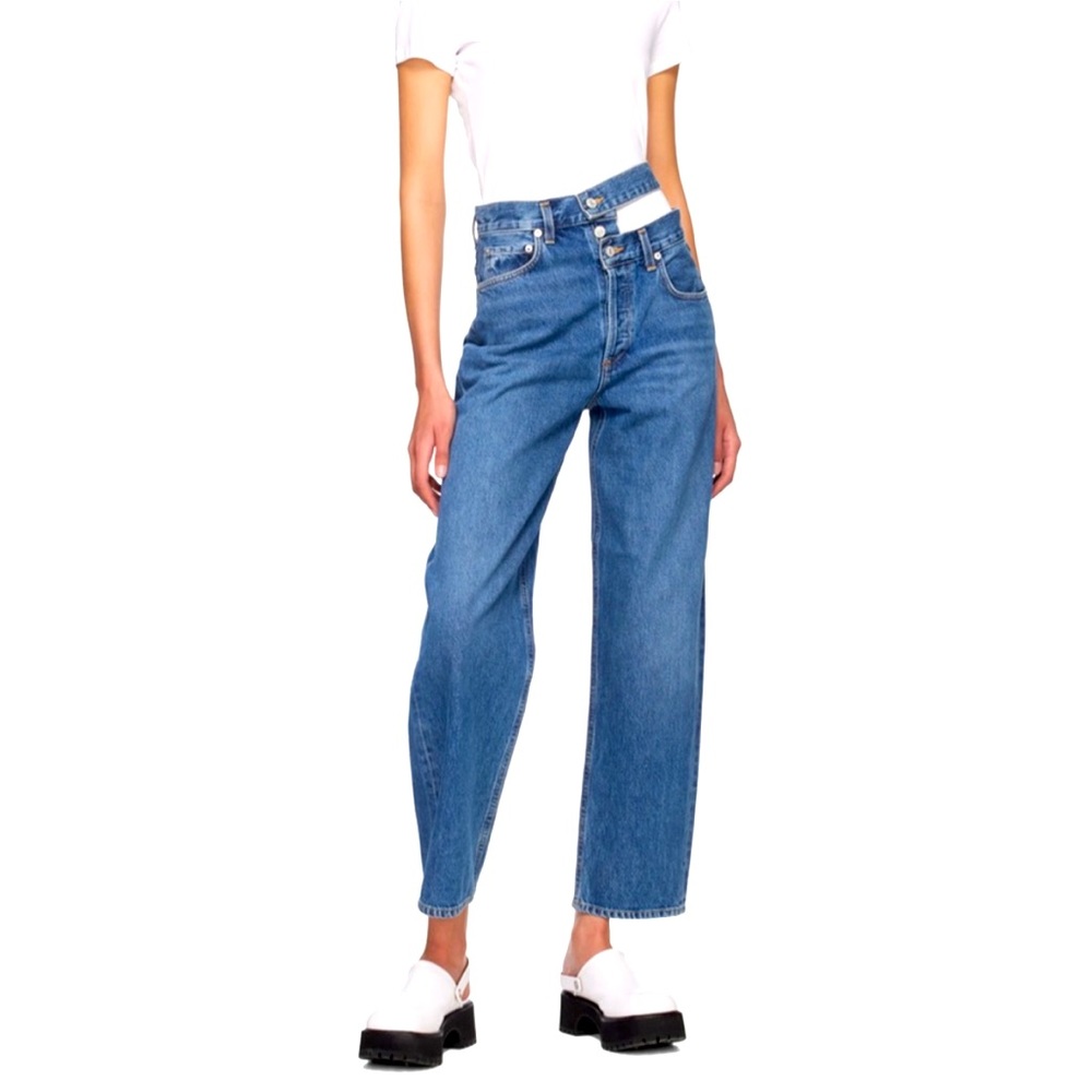 AGOLDE broken waistband jean
